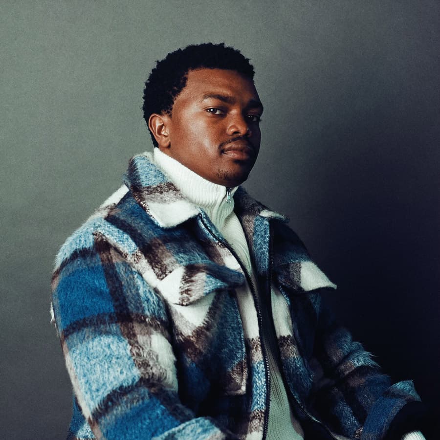 Marc John Jefferies on set